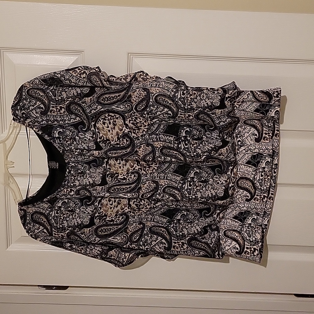 Style&Co blouse black/white Large